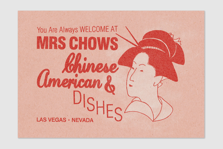 Design and artwork of vintage style restaurant advertising