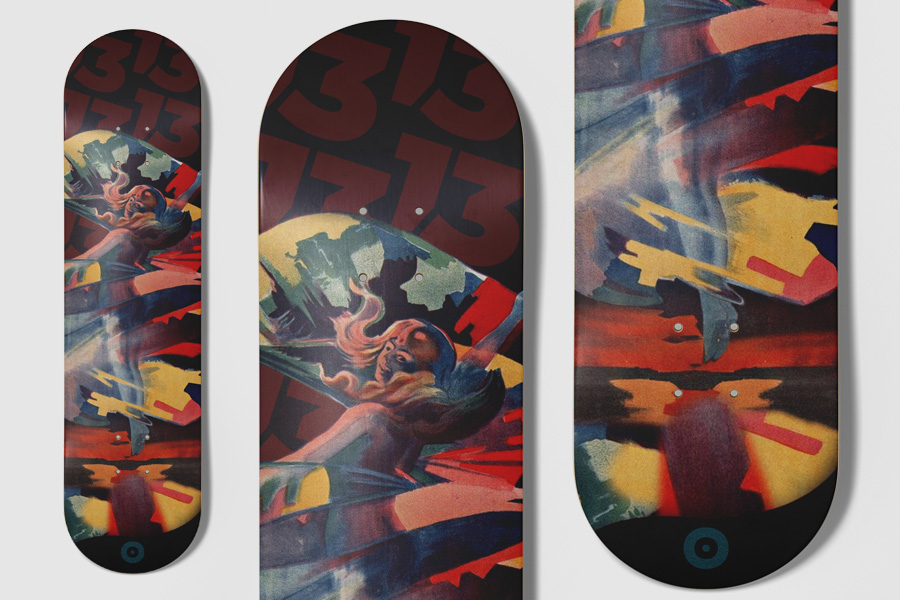 Graphic concept and artwork
for skate art exhibition