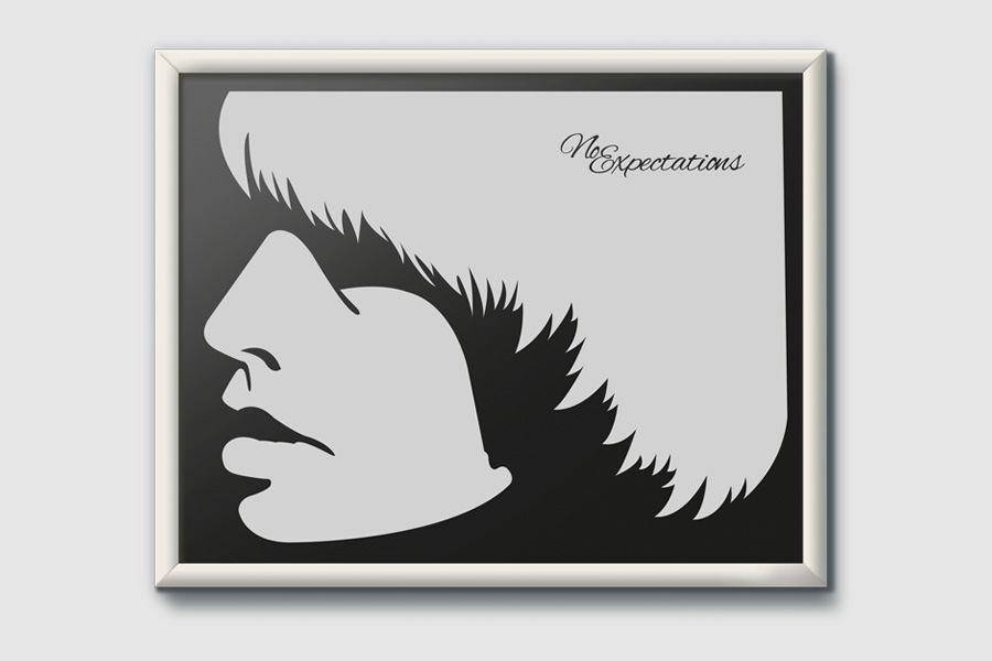 Graphic poster in memory of
musician and singer Brian Jones