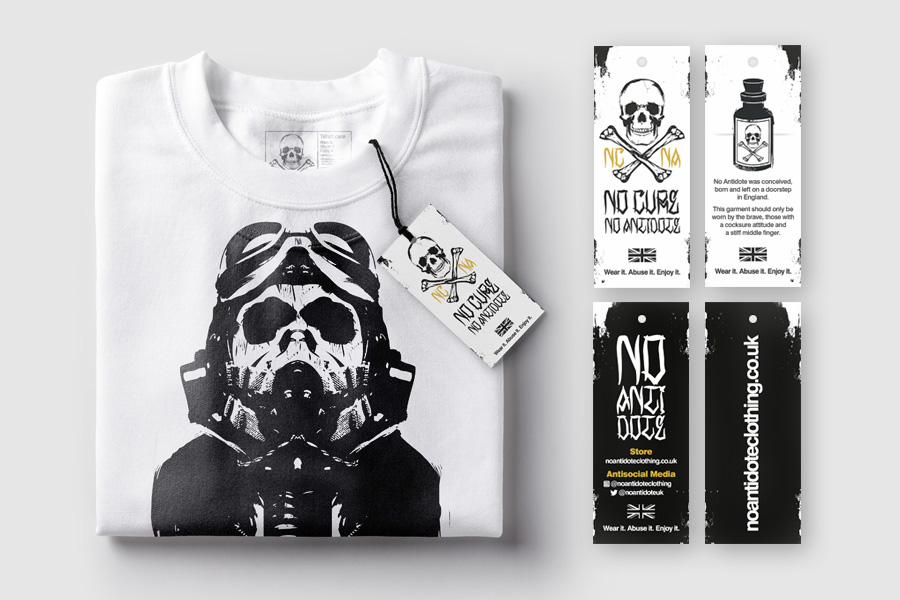 Concept, design and artwork
of apparel and packaging