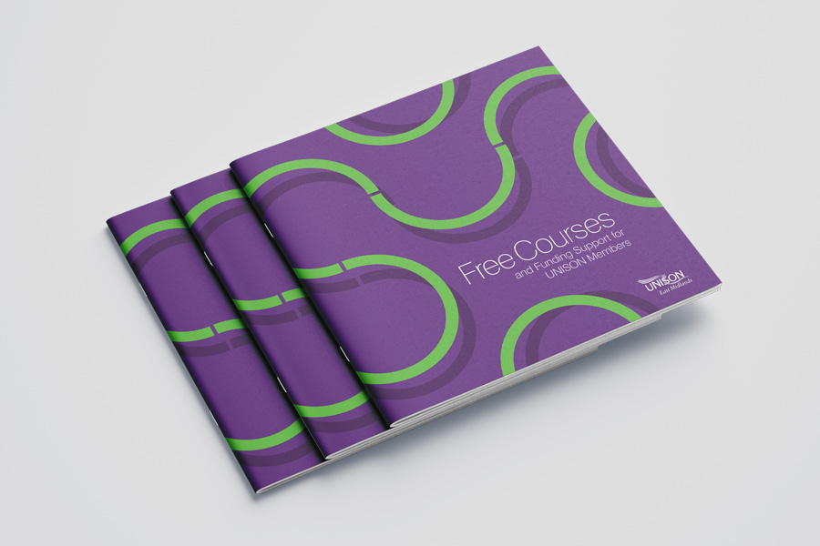Concept, design and artwork of
nationwide course brochure